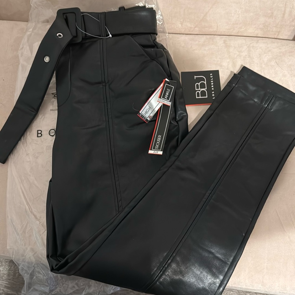 BBJ Pleather trouser pants